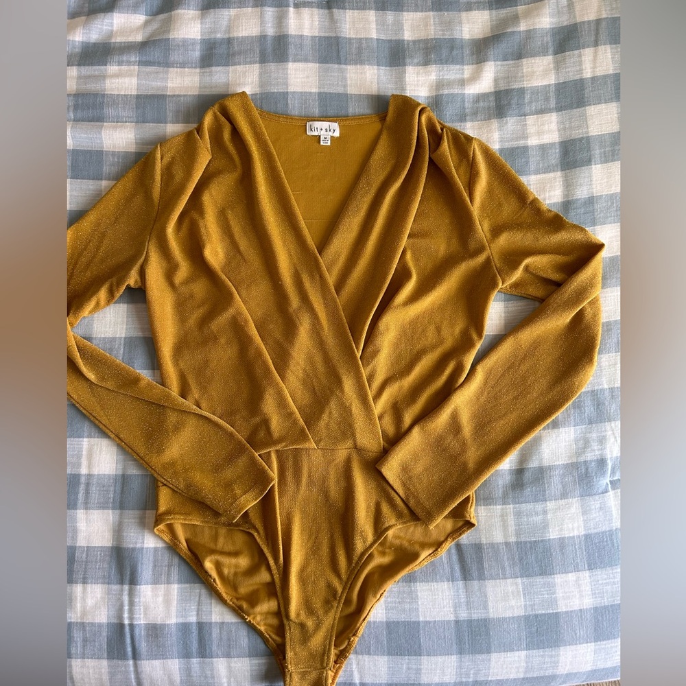 Yellow bodysuit
